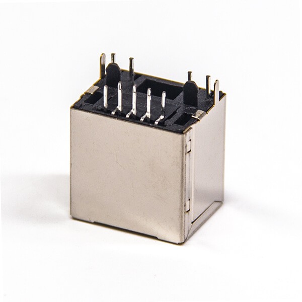 RJ45 Straight Socket Moduler Ethernet Network Connector DIP Type with LED