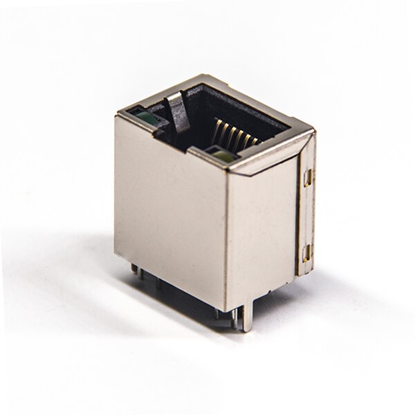 RJ45 Straight Socket Moduler Ethernet Network Connector DIP Type with LED