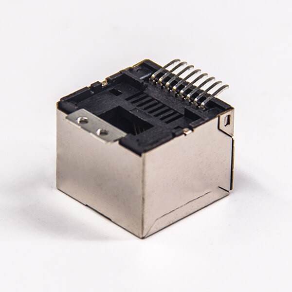 Straight RJ45 Connector Straight Single Port SMT for PCB Mount without LED Shielded