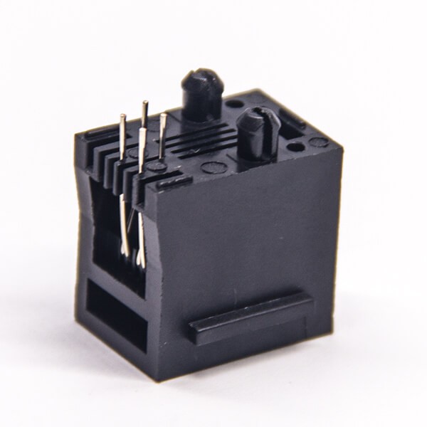 4P4C Couplereth Etherrnet Network Modular Connector Unshielded Through Hole