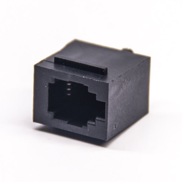 4P4C Couplereth Etherrnet Network Modular Connector Unshielded Through Hole