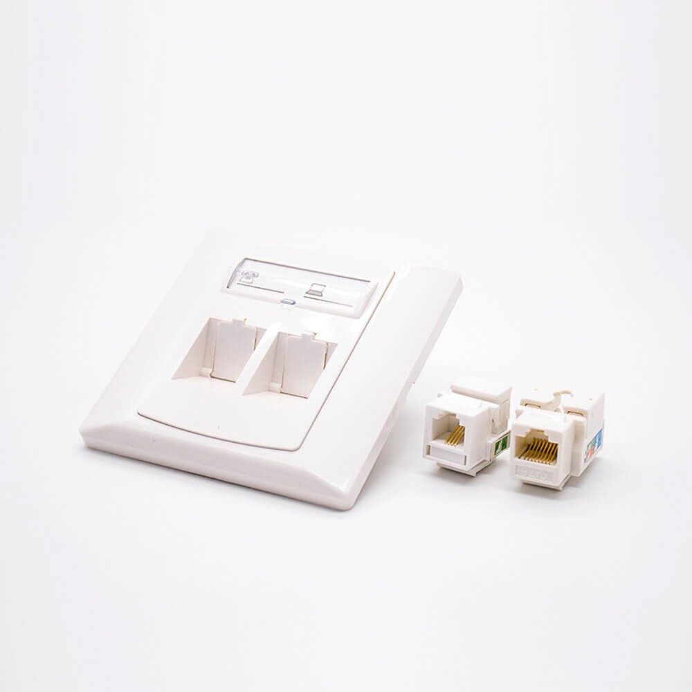 Information Panel 86 Type Faceplate UTP RJ45 RJ11 Jack Network Module