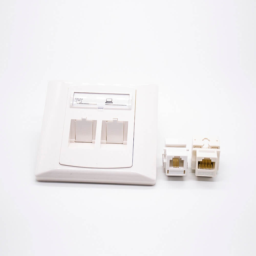 Information Panel 86 Type Faceplate UTP RJ45 RJ11 Jack Network Module