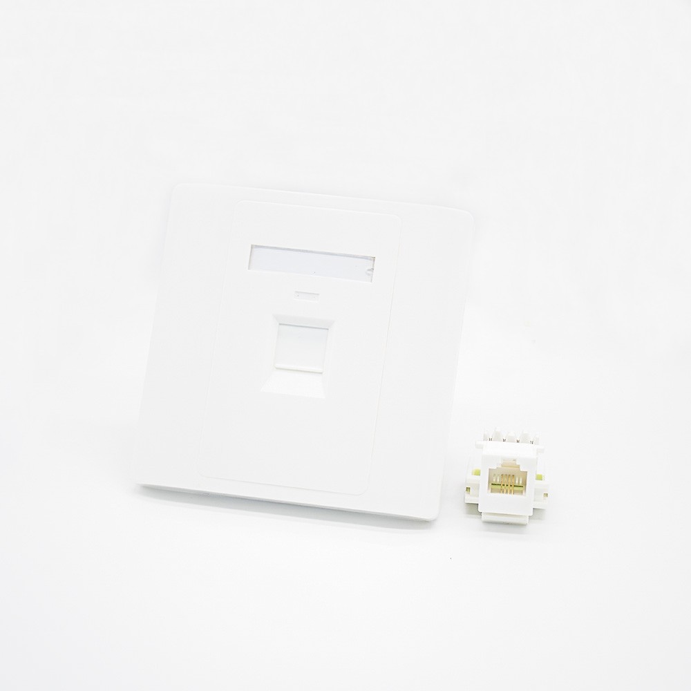 Network Panel Type 86 Information Panel RJ11 Jack Single Port CAT3 Screw Fixing