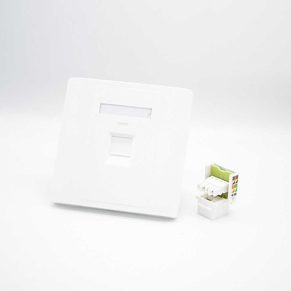 Network Panel Type 86 Information Panel RJ11 Jack Single Port CAT3 Screw Fixing