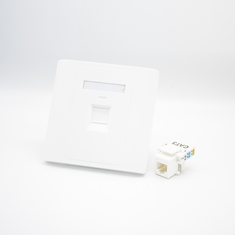 Network Panel Type 86 Information Panel RJ11 Jack Single Port CAT3 Screw Fixing
