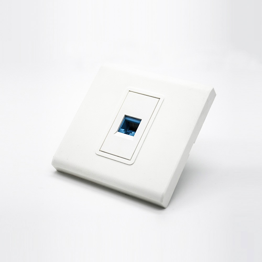 Panel Network 86*86MM Type Unshield Faceplate RJ45 Jack Single Port