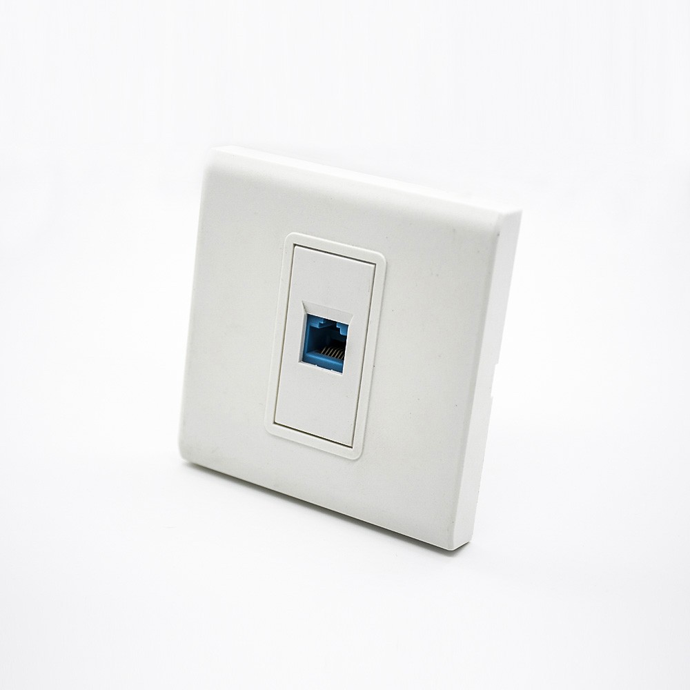 Panel Network 86*86MM Type Unshield Faceplate RJ45 Jack Single Port