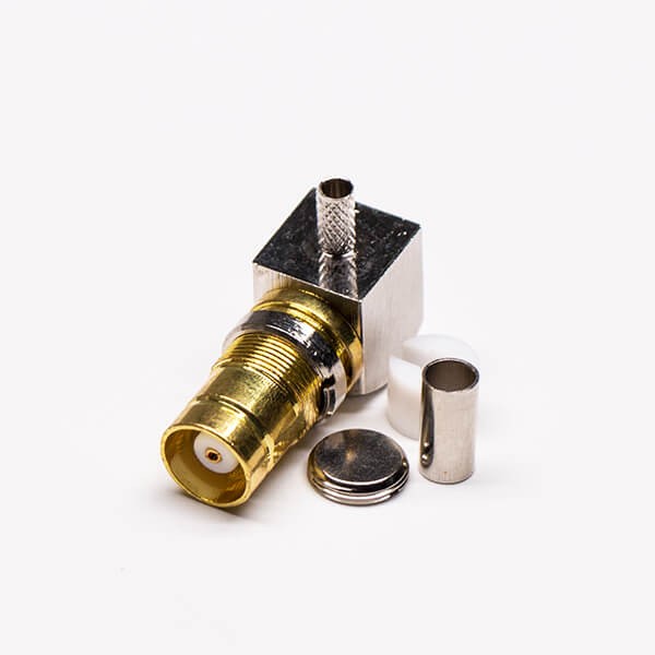 20pcs DIN 1.6/5.6 Connector Female Right Angled Crimp Type