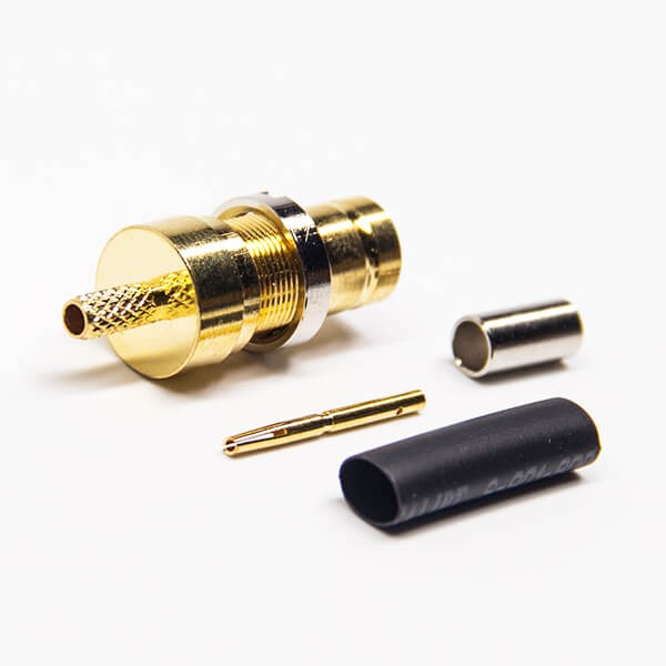 Connector DIN 1.6/5.6 Female 180 Degree Crimp Type for Coaxial Cable