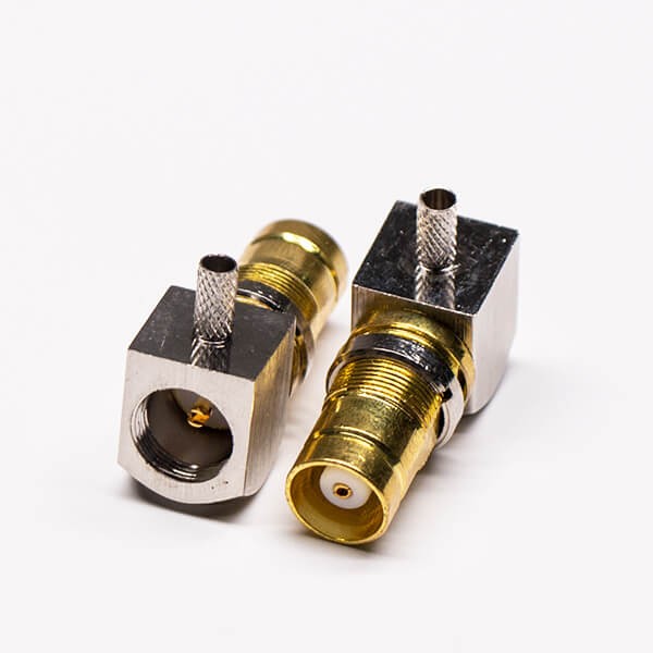 DIN 1.6/5.6 Connector Female Right Angled Crimp Type