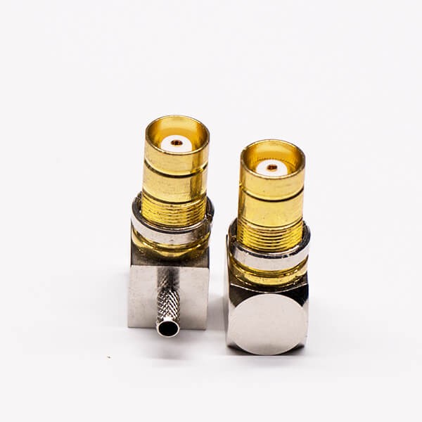 DIN 1.6/5.6 Connector Female Right Angled Crimp Type