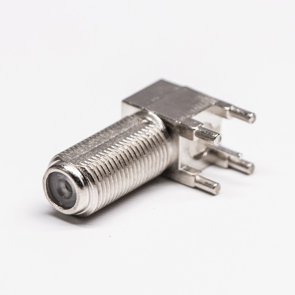 40pcs F Connector Coaxial Female 90 Degree Through Hole for PCB Mount