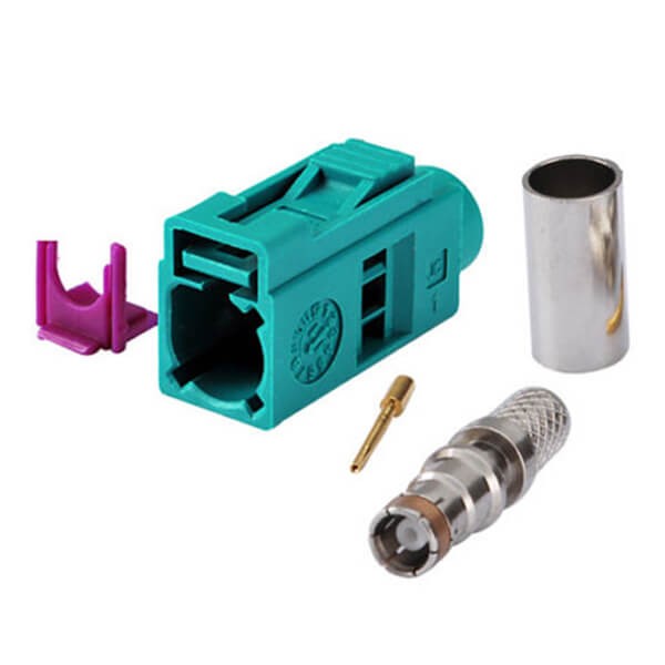 Fakra Connector Types Z Female Crimp Solder for Cable RG58 LMR-195 RG400 RG142