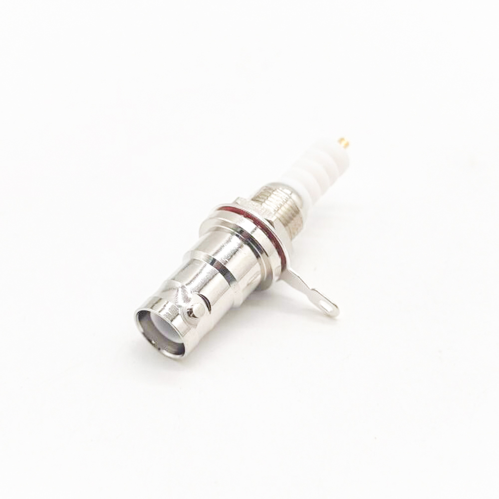 SHV female Connector Back Mount Straight Panel Connector Solder For Cable