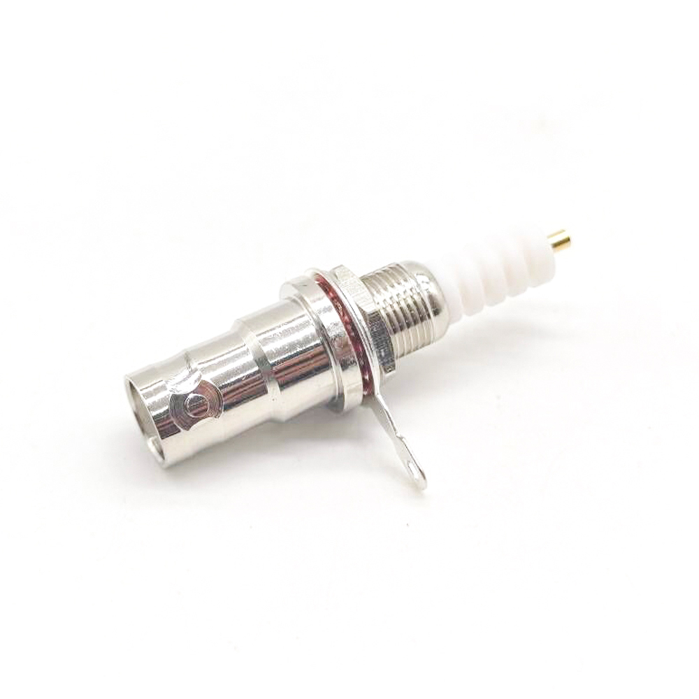 SHV female Connector Back Mount Straight Panel Connector Solder For Cable