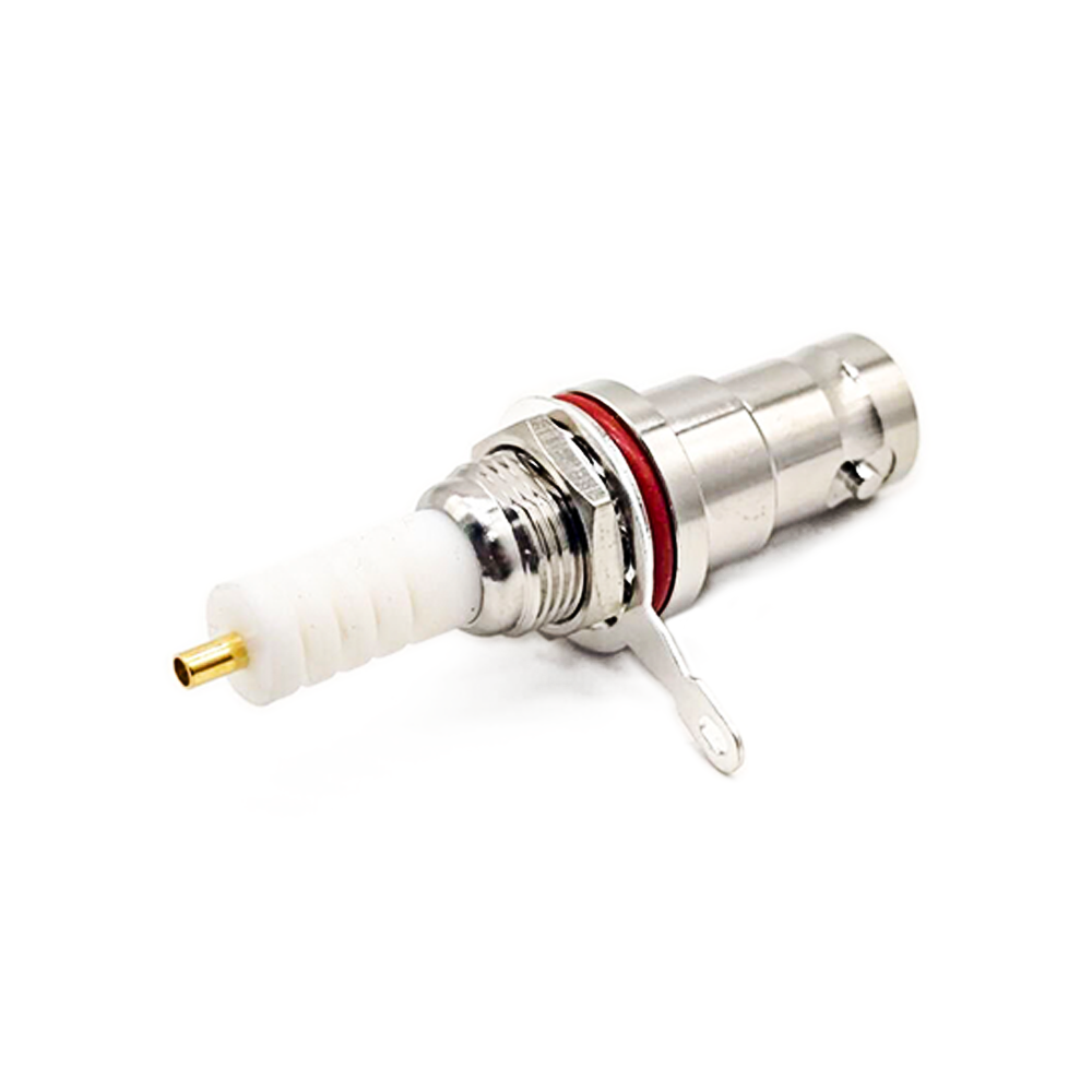 SHV female Connector Back Mount Straight Panel Connector Solder For Cable