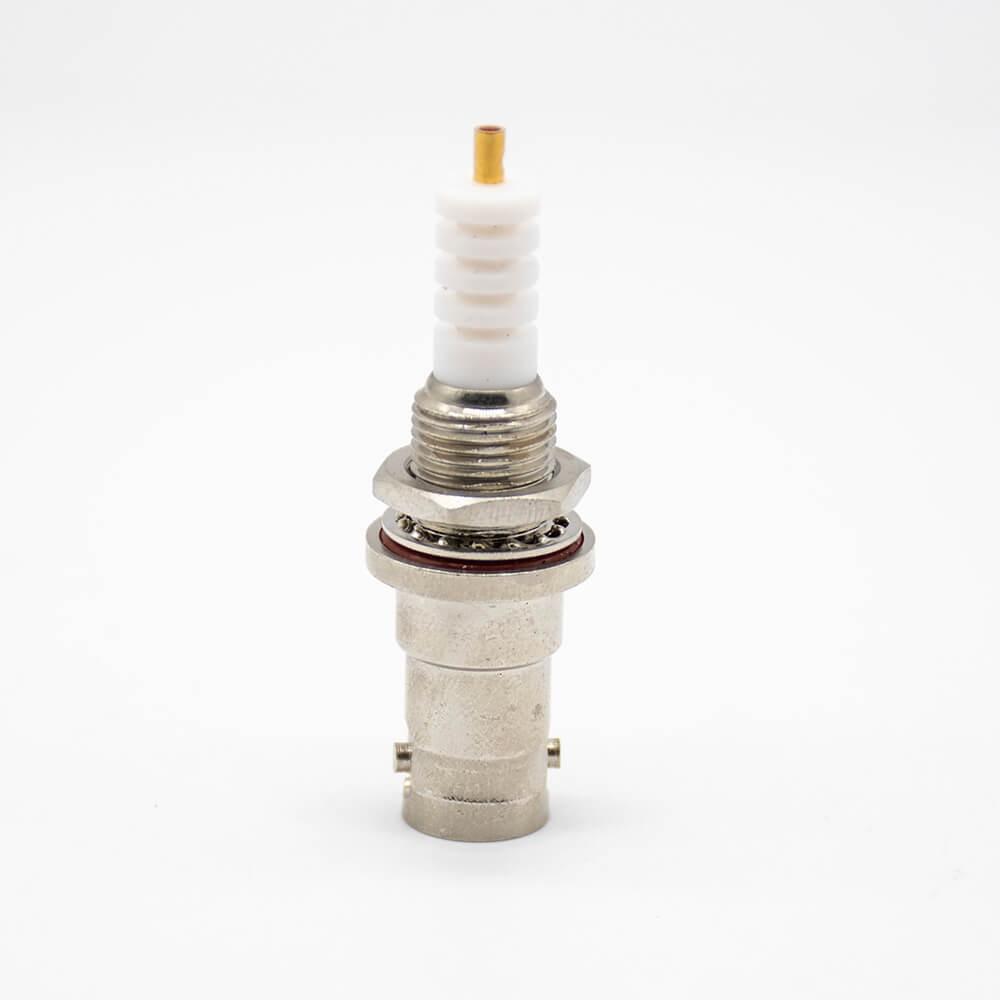 SHV female Connector Back Mount Straight Panel Connector Solder For Cable