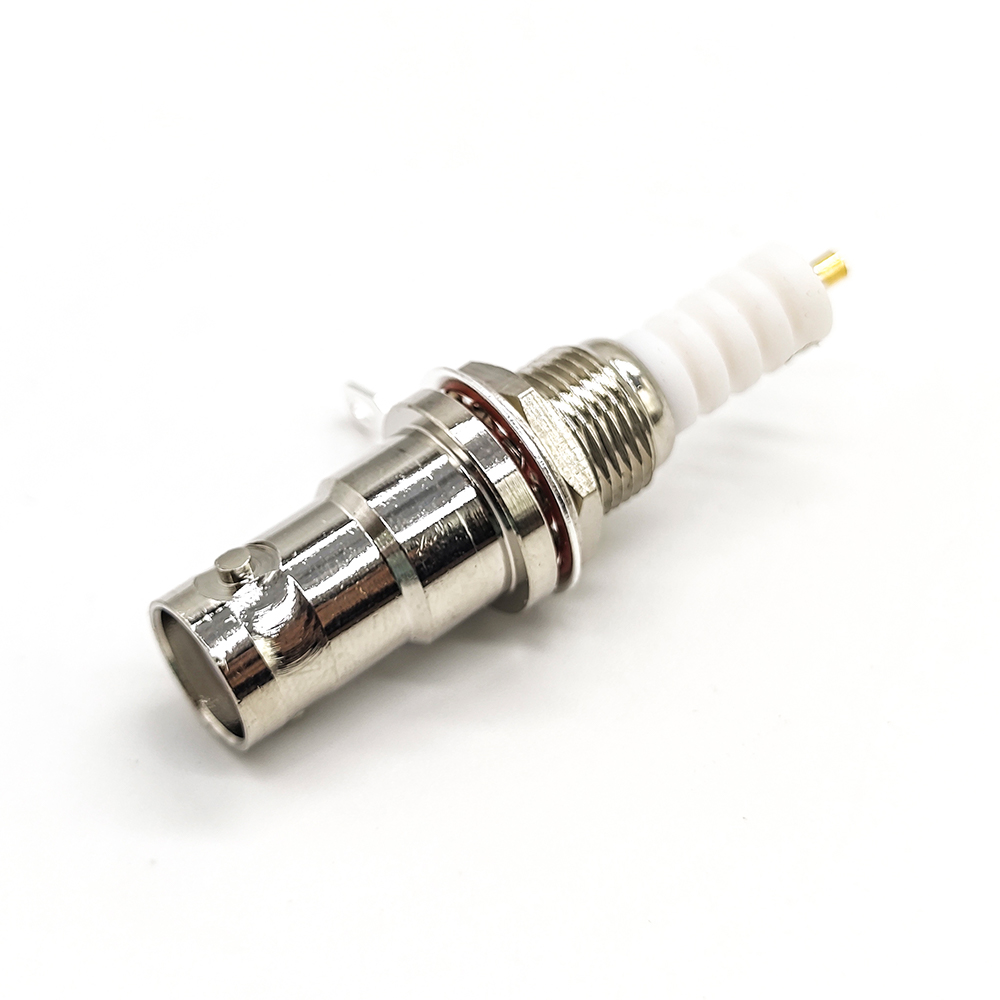 SHV female Connector Back Mount Straight Panel Connector Solder For Cable