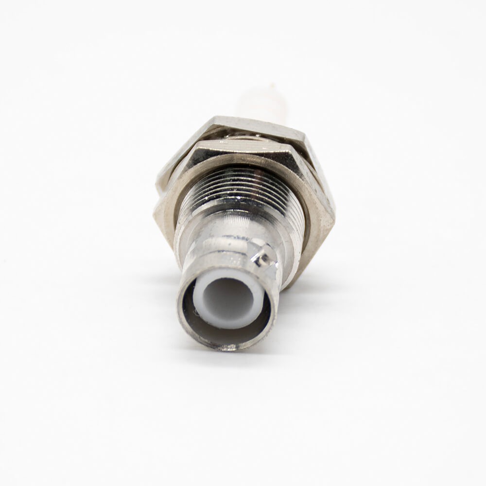 SHV Male Connectors Front Mount Panel Solder For Cable 180° Connector