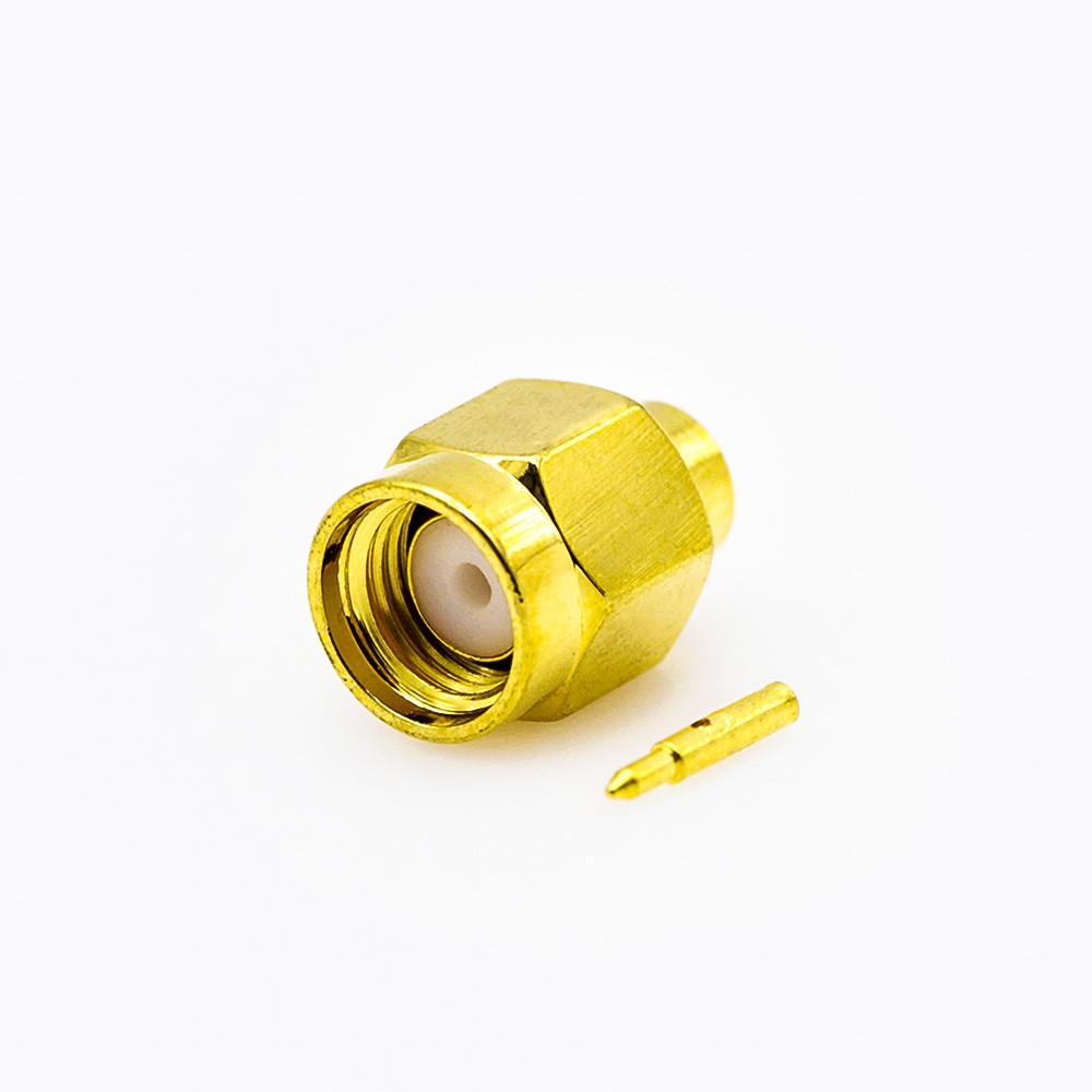 SMA Connector With Cable Male 180 Degree Solder Type for Semi-rigid 141