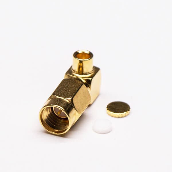 20pcs Cable Mount SSMA Right Angle Plug RF Connector Solder Type