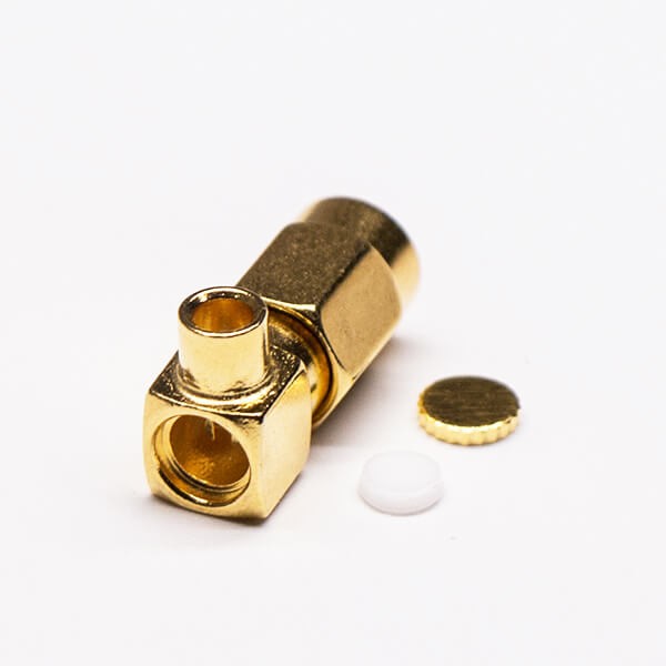 20pcs Cable Mount SSMA Right Angle Plug RF Connector Solder Type
