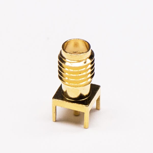 SSMA Female Connector Straight RF Connector Through Hole for PCB