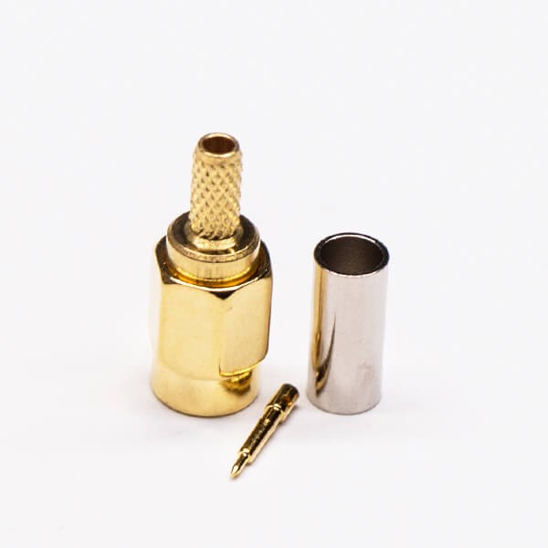 SSMA Straight Plug Coaxial Connector Crimp Type for Cable