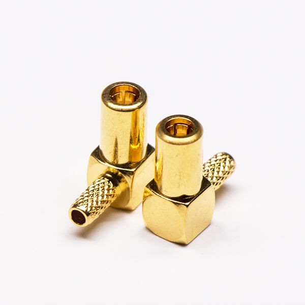 20pcs Right Angle SSMB Connector Male Crimp Type for Cable 50ohm