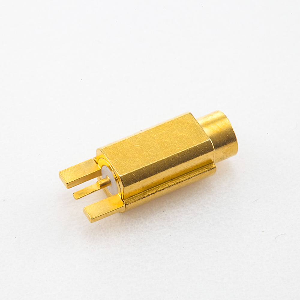 SSMB Connector Female Straight PCB Mount Solder Type Offset Type
