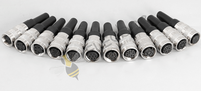 M16 J09 Connector 7Pin female Plug and male socket Circular IP67 Waterproof Connector