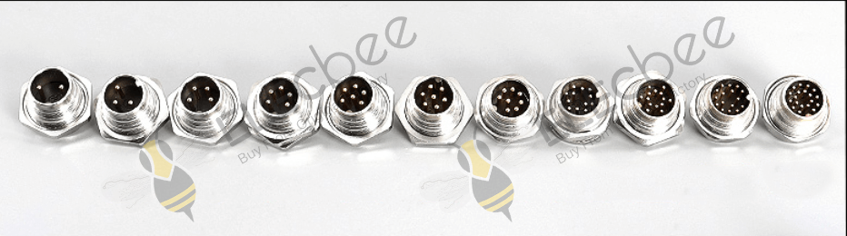 M16 J09 Connector 7Pin female Plug and male socket Circular IP67 Waterproof Connector
