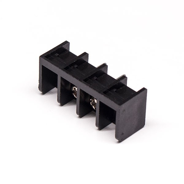 Barrier Terminal Block Connector Black 2pin Connector Vertical Type