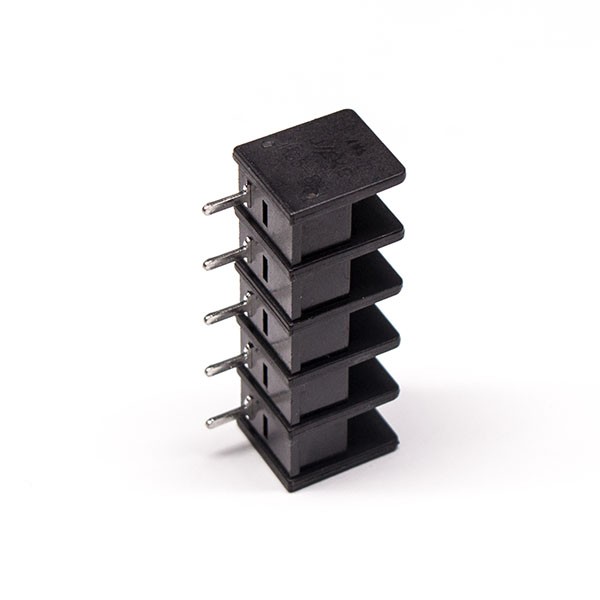 Barrier Type Terminal Blocks Black 5pin Vertical Type PCB Mount Connector