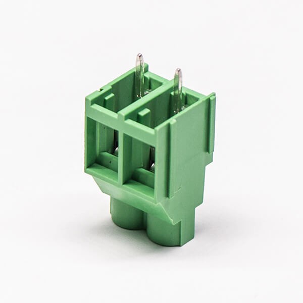 2 pin Screw Terminal Block Connector Vertical Type Green