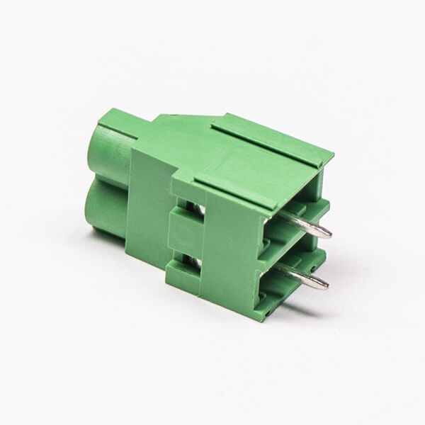 2 pin Screw Terminal Block Connector Vertical Type Green