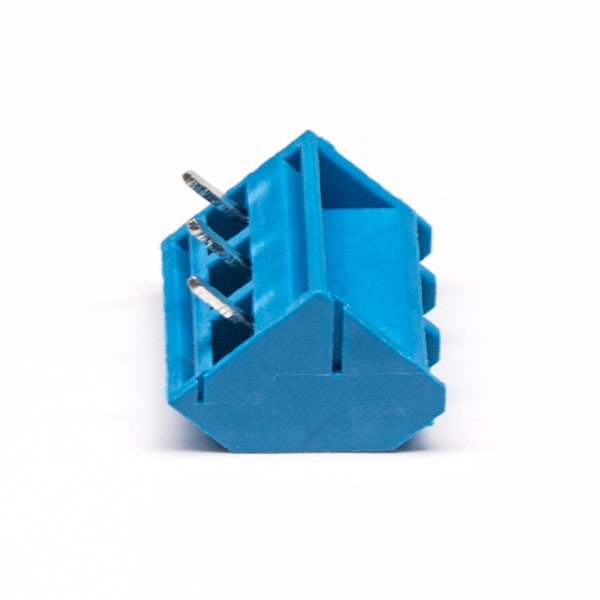 3pin Blue Terminal Block Screw Type 5.00 Pitch Straight Through Hole