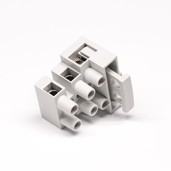 Terminal Connector Strips Grey 90 Degree Soder Type Cable Connector