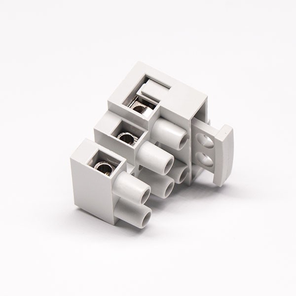 Terminal Connector Strips Grey 90 Degree Soder Type Cable Connector