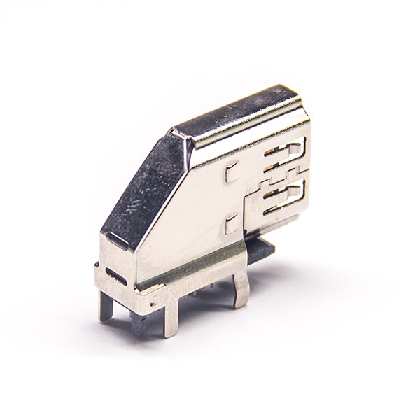 Angled HDMI Connector Female Type for PCB Application