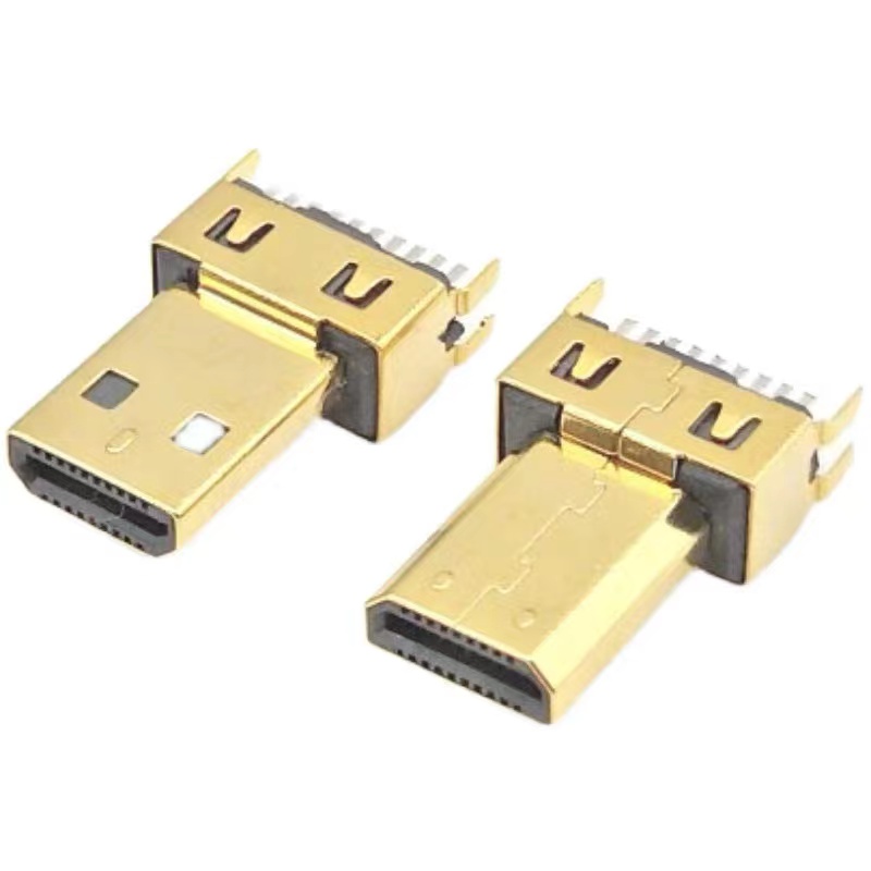 MICRO HDMI Male Connector D-type Male Splint 1.0MM Interface Audio Transmission