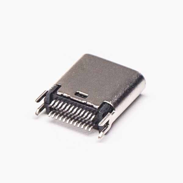 10pcs Type C Edge Mount Through Hole Connector Female 24 Pin