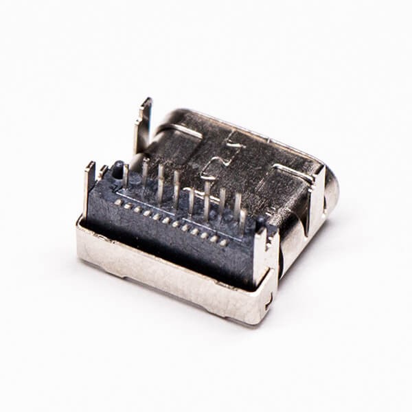 10pcs Type C USB Connector Right Angled Jack SMT and DIP