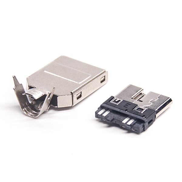 3.0 Micro Usb Connector Male Type 9p with Shell