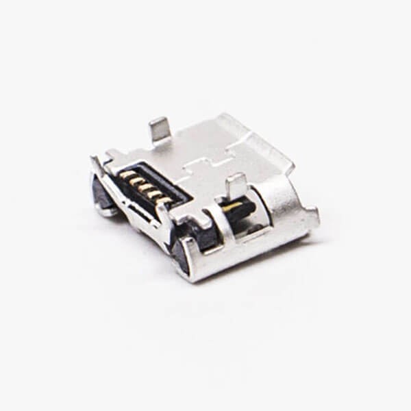 Micro Female USB 5 Pin SMT Type B 180 Degree for PCB Mount