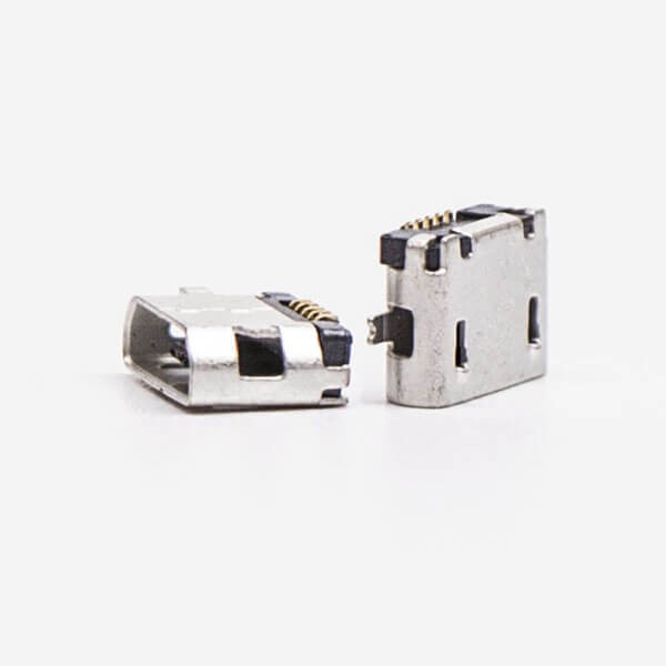 Micro USB 5 Pin Type B Straight SMT Straight Socket for Phone