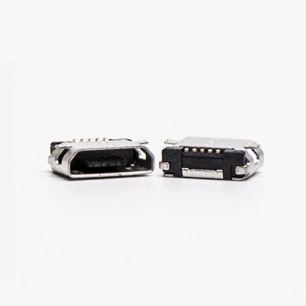 Micro USB 5 Pin Type B Straight SMT Straight Socket for Phone