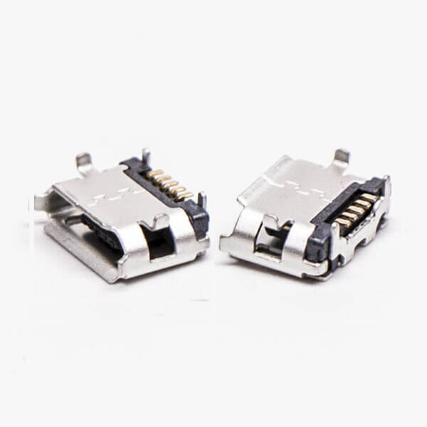 Micro USB B Female Connector 5 Pin SMT Type B Straight for PCB Mount 8.3-4.45
