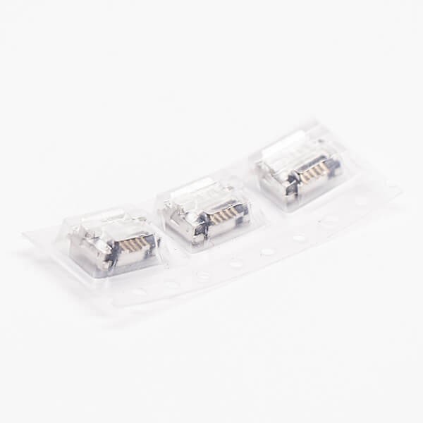 Micro USB Dual Female 5 Pin SMT Type B DIP 6.4 Straight for PCB